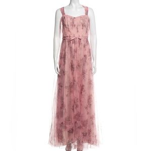 Marchesa Notte floral tulle gown. Size 4